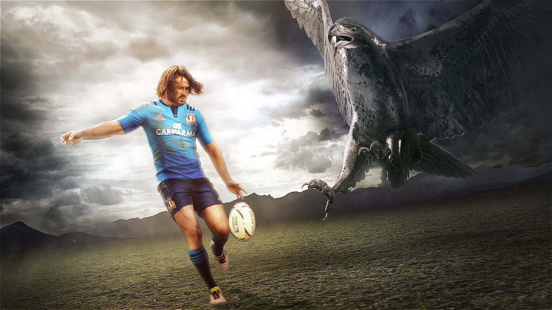 sviluppo look compositing animazione SKY Italia - Rugby World Cup | promo TV