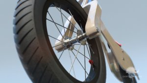 dettaglio dell'animazione 3D della ruota di Rumble