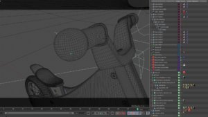 view port della modellazione 3D di Rumble