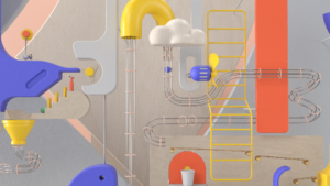 ube goldberg 3D motion