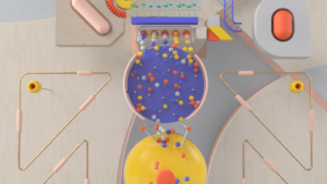 sfere simulazione 3D dinamica