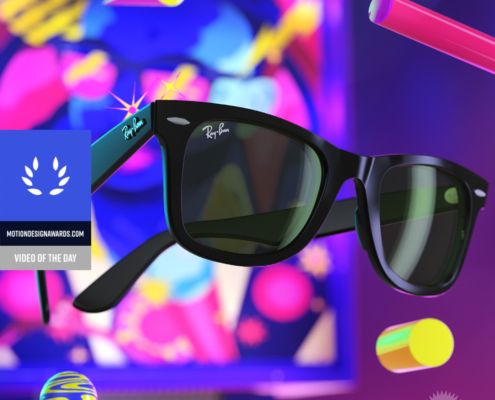 occhiali da sole 3D realizzati come motion director