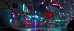esempio di motion design 3D professionale realizzato con il motore di rendering 3D Octane