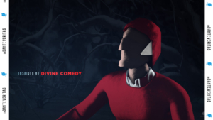 personaggio 3D realizzato per il trailer di in dante veritas trailer