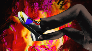 le scarpe stile mondrian sono un dettaglio di in dante veritas trailer