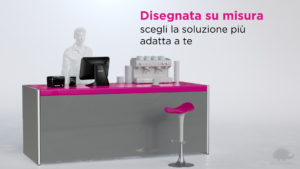 rendering 3D per video di digital marketing