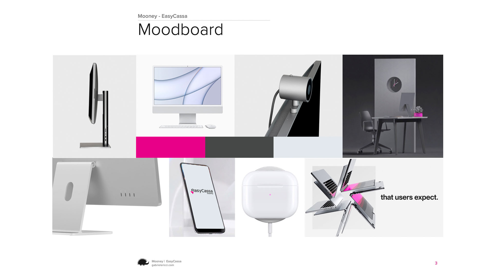 moodboard per video di digital marketing
